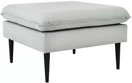 Customform Pufas, POSH Juodas, 70x70x45 cm, Platininė pilka