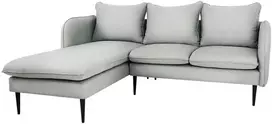Customform Kampinė Sofa, POSH L Juodas, 89x210 cm, Pilka