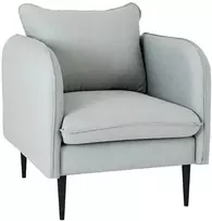 Fotelis Customform Kėdė, POSH Juodas, 89x80x90 cm, Platina Pilka