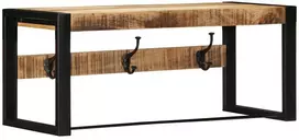 paltų kabykla 80x35x35 cm Tvirtas neapdorotos medienos mangas