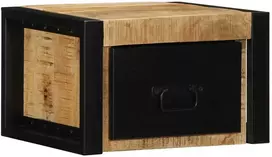 Spintelė prie lovos 40x35x25 cm Tvirtas neapdorotas medis Mango
