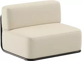 Sofa Sitsit Vieno Modulio Baldai, Šiaudai, 0.8x1.02x0.78 m, Bežinė Spalva