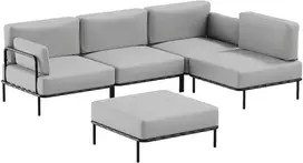 Sofa Sitsit Modulinis Baldų Rinkinys, Salve, 234x234 cm, Pilka