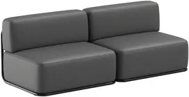 Sofa Sitsit Lauko baldų rinkinys, STRAW, 0.8x2.04x0.78 m, Tamsiai pilka