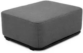 Sofa Sitsit Pufas modulis "STRAW" L, 0.8x1.02x0.4 m, Tamsiai Pilka