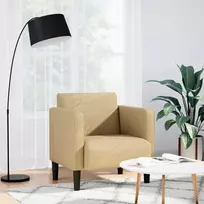 Fotelis Sofos kėdė su porankiais, pilkai žalia, 54cm