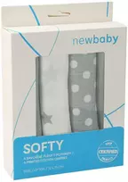 New Baby Naujos Baby Softy margintos medvilninės sauskelnės 70 x 70 cm 4 vnt pilkos ir baltos spalvos
