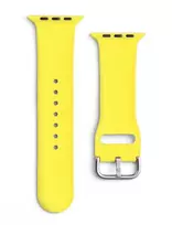 Hurtel Didmeninė prekyba silikonine laikrodžio apyranke Apple Watch 2-9/SE 38/40/41mm silikoniniu dirželiu APS geltona