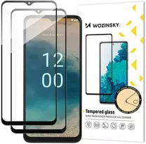 Wozinsky Rinkinys 2x Grūdintas stiklas 9H na cały ekran Nokia G22 su czarną ramką
