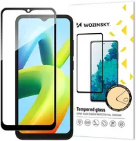 Wozinsky Grūdintas stiklas 9H viso ekrano Xiaomi Redmi A2 / Redmi A1 su juodu rėmeliu