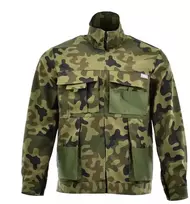 Švarkas Sara Workwear, žalia, medvilnė/poliesteris, L dydis