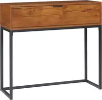 Homcom Industrinio stiliaus konsolė su stalčiumi 80 x 30 x 76 cm