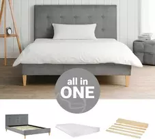 Homestyle4U Lova, 145.5x95x211 cm, Pilka