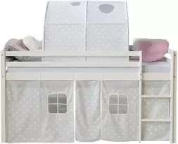 Homestyle4U Vaikiška lova, 207.5x161.5x96.5 cm, balta