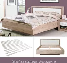 Homestyle4U Lova, 178.5x100.5x208 cm, ruda, balta