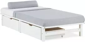 Homestyle4U Lova, 90x200x28 cm, balta