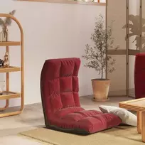 Fotelis Sulankstomas čiužinukas-kėdė, vyno raudonos spalvos, audinys
