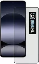 OBAL:ME 5D apsauginis stiklas Xiaomi Redmi Note 14 4G/5G su juodos spalvos krašteliu