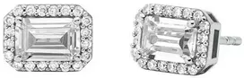 Michael Kors Blizgantys sidabriniai auskarai su cirkoniais Brilliance MKC1724CZ040