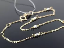 Best Diamonds Geltono aukso apyrankė su briliantais