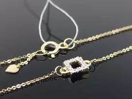 Best Diamonds Geltono aukso apyrankė su baltais briliantais