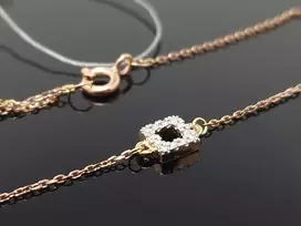 Best Diamonds Auksinė apyrankė su baltais briliantais