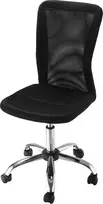 Vinsetto Ergonomiška biuro kėdė, keliamoji galia iki 100 kg - juoda