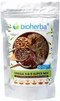 Grandininis pjūklas Omega 3-6-9 super mišinio milteliai, Bioherba, 150g
