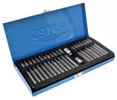 Satra Antgalių Spline Hex Star rinkinys 40 dalių