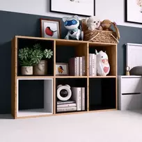 „Top E Shop“ „Topeshop“ MALAX 2X3 ARTISAN svetainės knygų lentyna