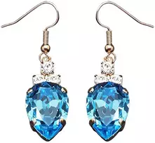 Diamond Sky Jewelry Auskarai moterims DiamondSky „Leonora (Aquamarine Mėlyna)“ su Swarovski kristalais