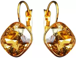 Diamond Sky Jewelry Auskarai moterims DiamondSky „Glare IV (Golden Shadow)“ su Swarovski kristalais