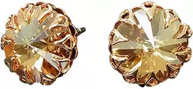 Diamond Sky Jewelry Auskarai moterims DiamondSky „Vintage (Golden Shadow)“ su Swarovski kristalais