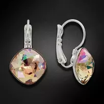 Diamond Sky Jewelry Auskarai „Akinantys spindesys IV (Luminous Žalias)“ su Swarovskio kristalais
