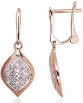 Auksiniai auskarai su briliantais Diamond Sky "Melissandra II"