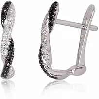 Auksiniai auskarai su briliantais Diamond Sky "Roxana II"