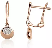 Auksiniai auskarai su briliantais Diamond Sky "Classic III"
