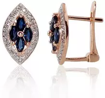 Auksiniai auskarai su briliantais Diamond Sky "Alexandria V"