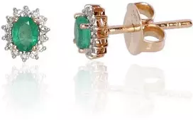 Auksiniai auskarai su briliantais Diamond Sky "Ferro III"