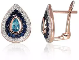 Auksiniai auskarai su briliantais Diamond Sky "Royal"