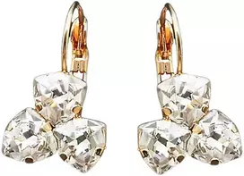 Diamond Sky Jewelry Auskarai moterims DiamondSky „Bermuda Triangle III“ su Swarovski kristalais