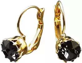 Diamond Sky Jewelry Auskarai moterims DiamondSky „Glory V (Sidabrinis Night)“ su Swarovski kristalais