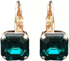 Diamond Sky Jewelry Auskarai moterims DiamondSky „Imperial (Emerald)“ su Swarovski kristalais