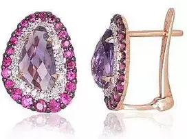 Auksiniai auskarai su briliantais Diamond Sky "Charlotte III"