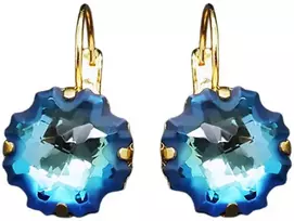 Diamond Sky Jewelry Auskarai moterims DiamondSky „Gorgon (Bermuda Mėlyna)“ su Swarovski kristalais