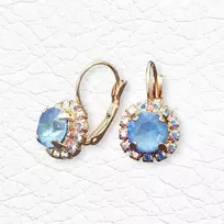 Diamond Sky Jewelry Auskarai moterims DiamondSky „Glory II (Ocean DeLite)“ su Swarovski kristalais