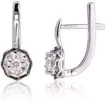 Auksiniai auskarai su briliantais Diamond Sky “Juno Gold IV”