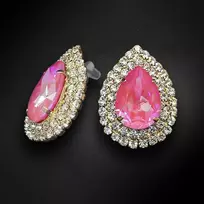 Diamond Sky Jewelry Auskarai moterims DiamondSky „Jasmine (Lotus Rožinė DeLite)“ su Swarovski kristalais