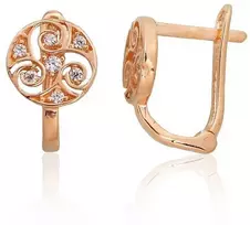 Auksiniai auskarai moterims Diamond Sky "Victoria II"