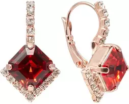 Diamond Sky Jewelry Auskarai moterims DiamondSky „Imperial III (Scarlet)“ su Swarovski kristalais